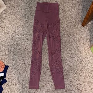 Rose colored lululemon leggings!